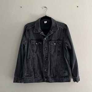 H&M &Denim Distressed Denim Jacket
